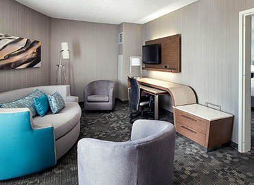 Basic quality stands on our hotel sleeper sofa (Example:Courtyard by Marriott)